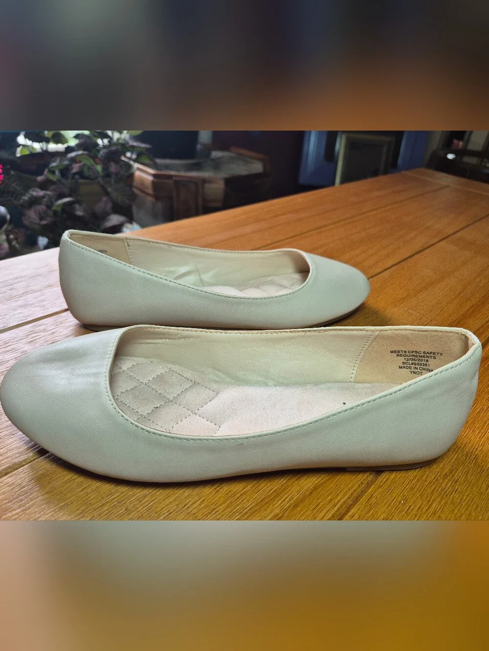 NWOT- Y-Not Thesis Ballet Flats - Big Girls Size 4.5